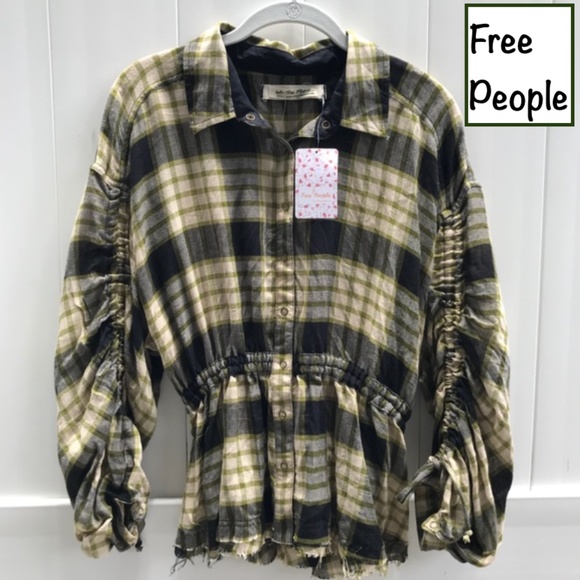 Free People Tops - Free People Pacific Dawn Plaid top Size sm…